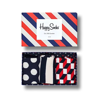 Набор носков Happy Socks Classic Stripe Gift Box